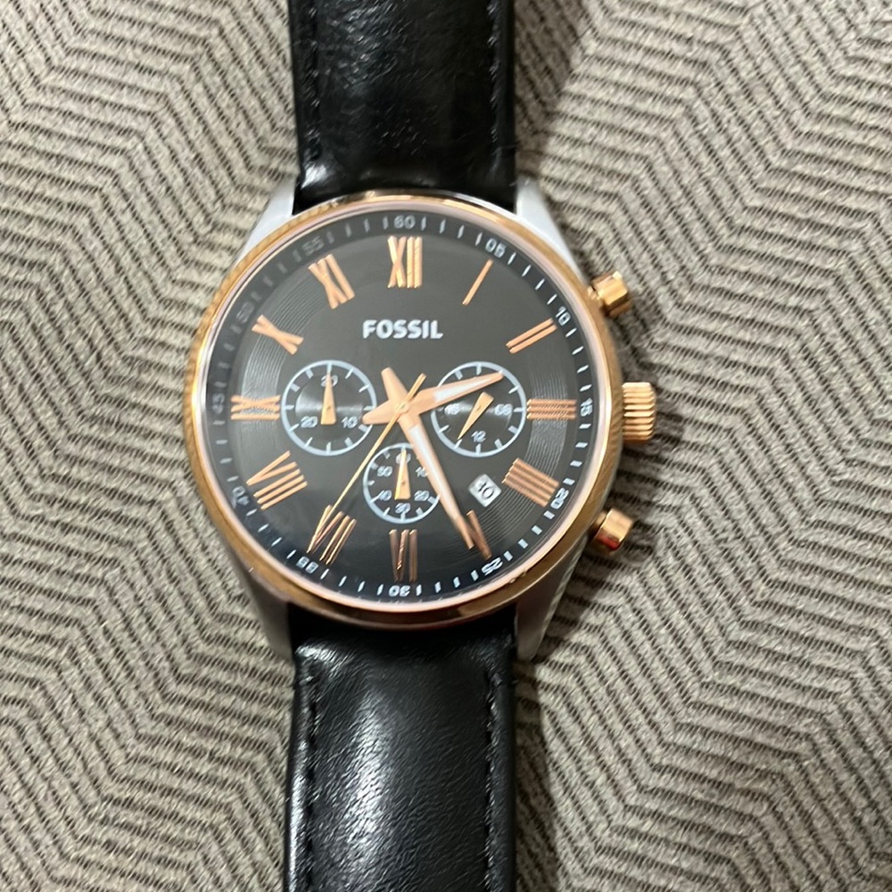 Men’s Fossil Watch BQ1148 111406 New Battery Movement & Crystal Replaced!